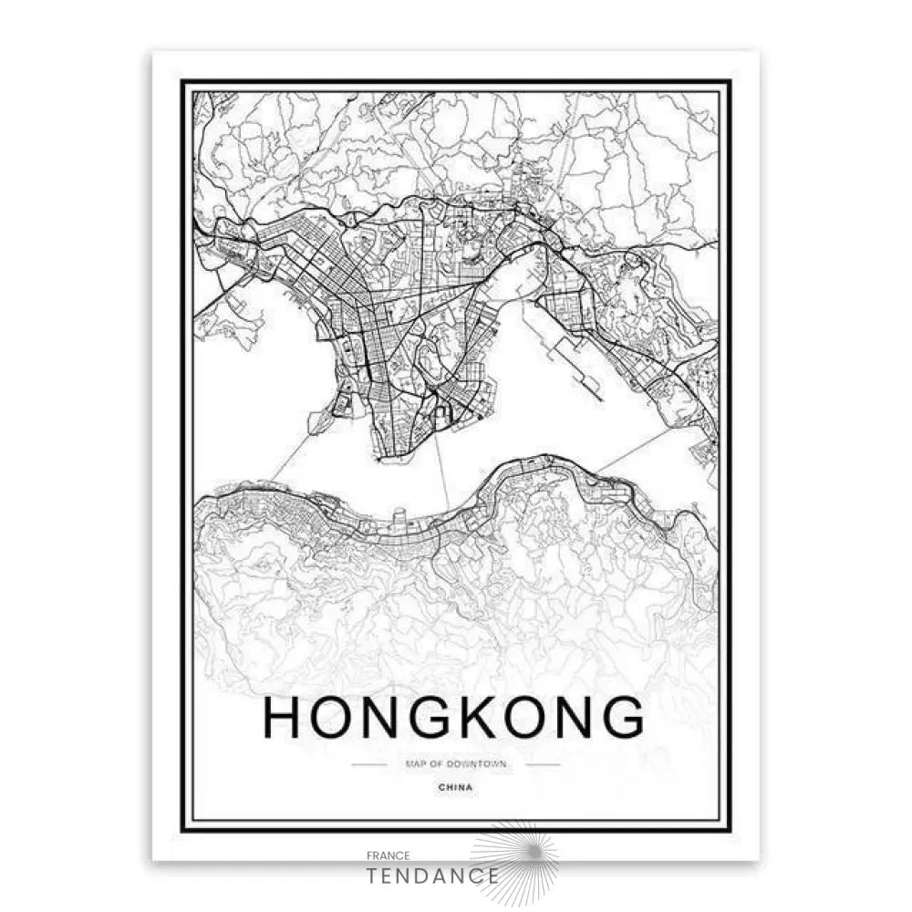 Affiche Holographique Hong-kong | France-Tendance
