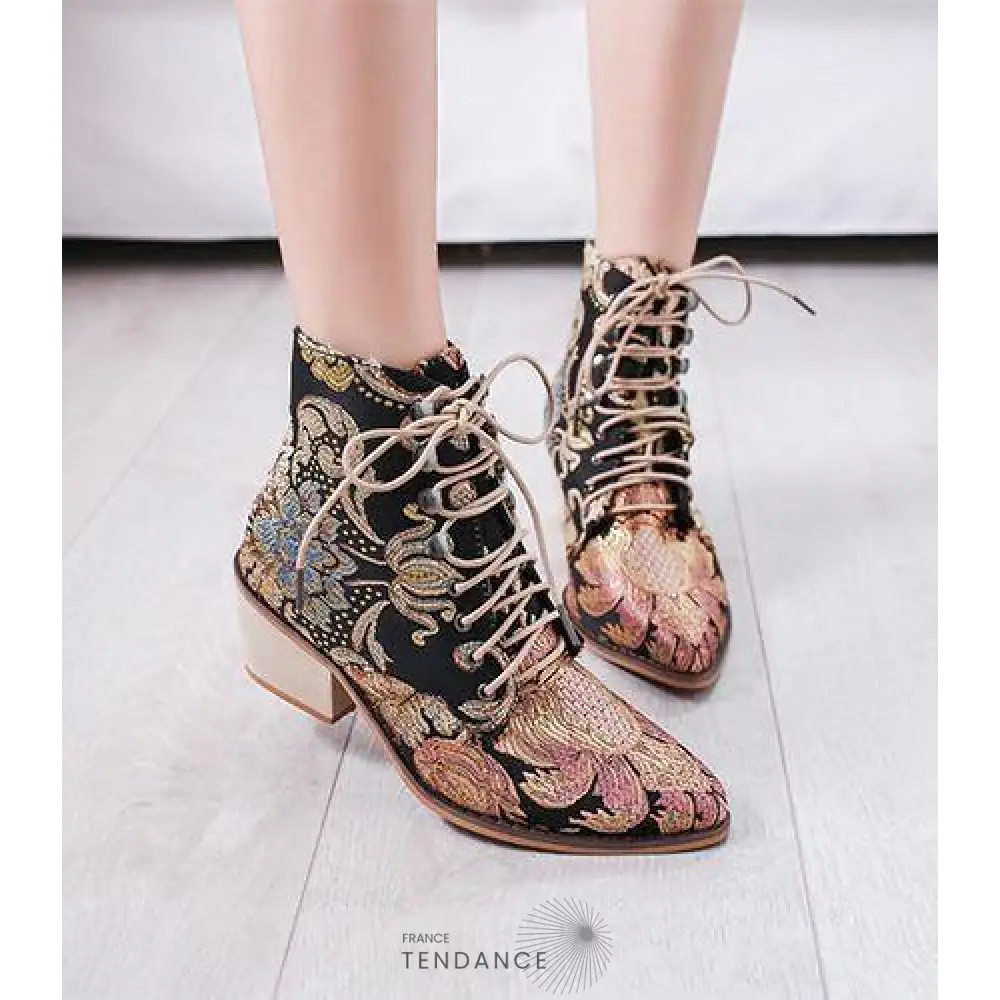 Bottines Vintage à Talons | France-Tendance