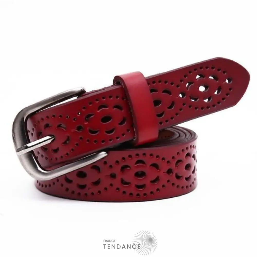 Ceinture En Cuir à Motif | France-Tendance