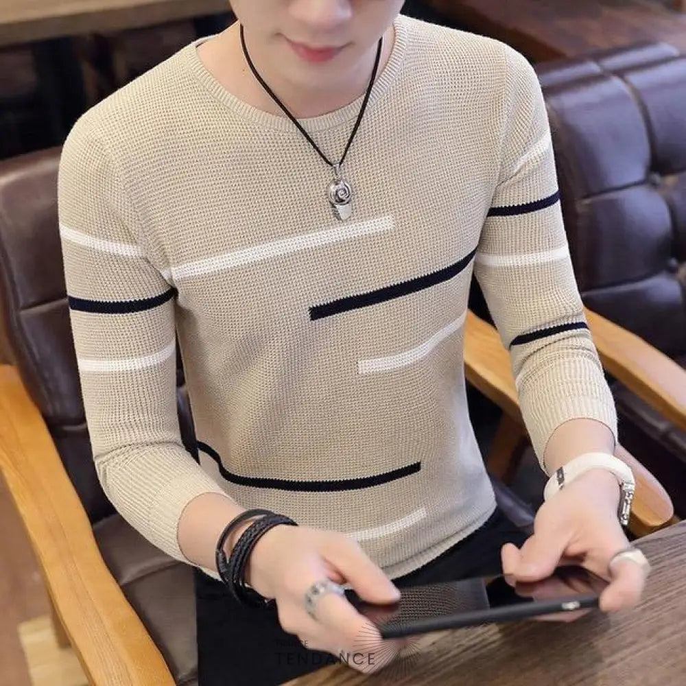 Chandail Tricoté à Manches Longues | France-Tendance