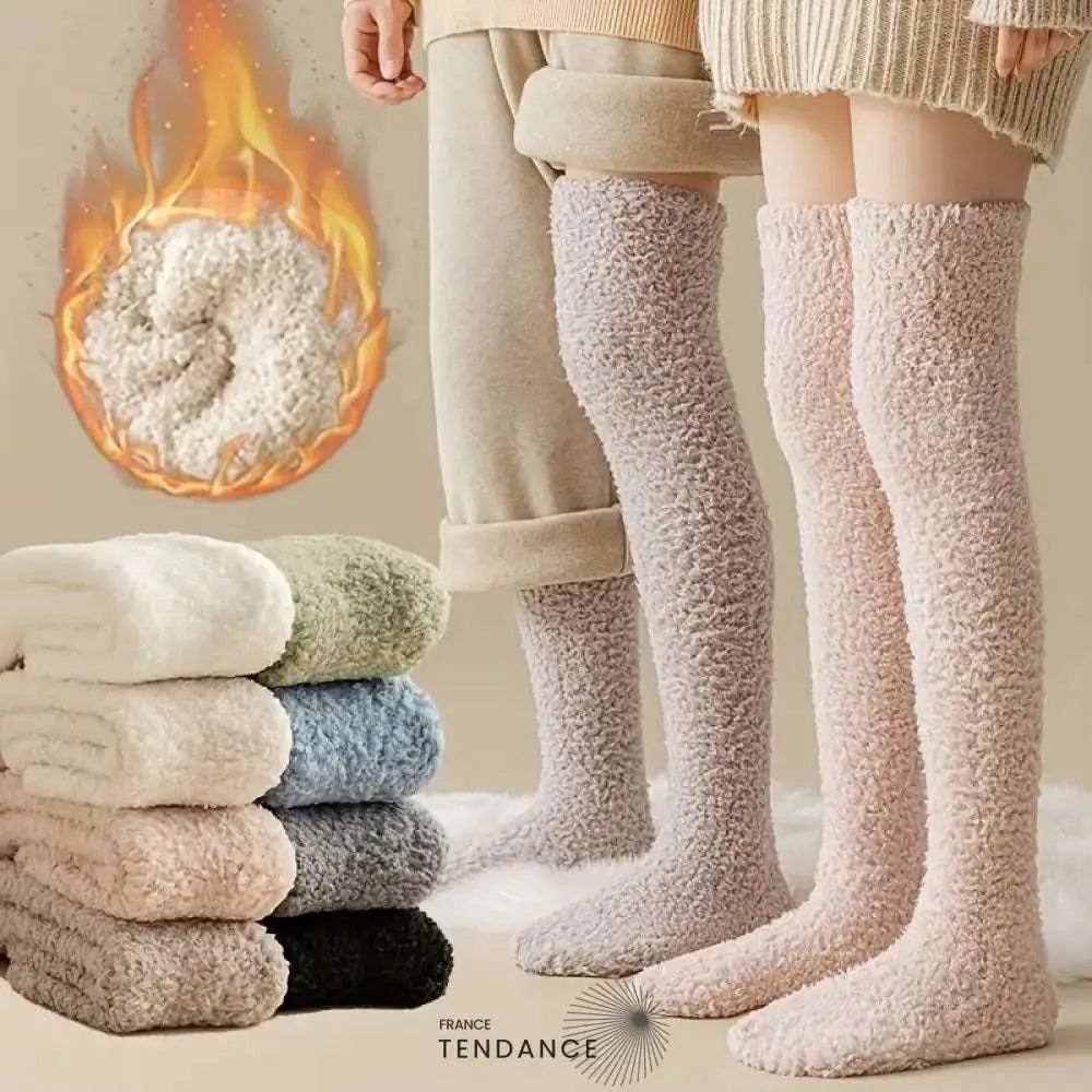 Chaussettes Montantes Chaudes & Sexy En Éponge Chaussettes-Femme