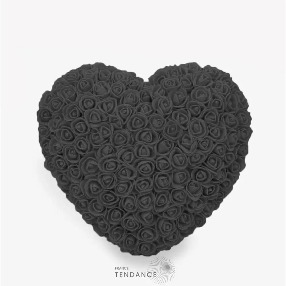 Coeur En Roses Anthracite | France-Tendance