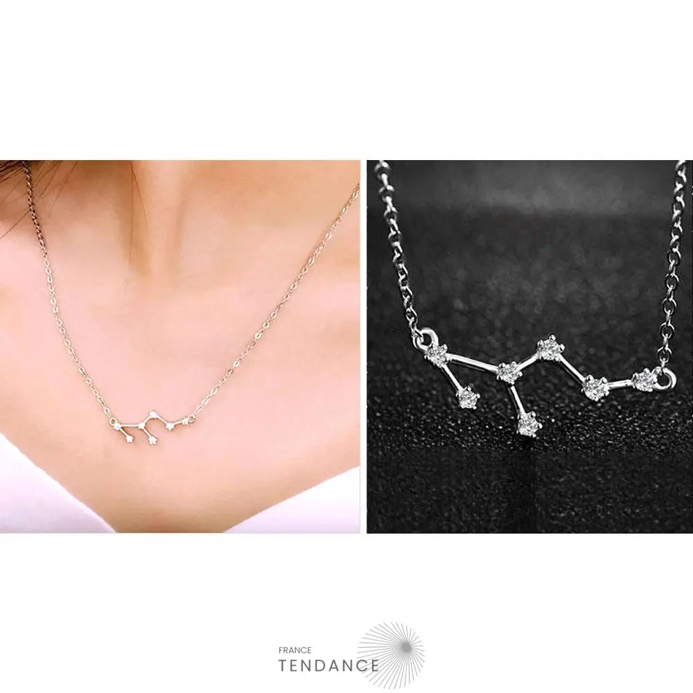 Collier Constellation Du Zodiaque En Argent |