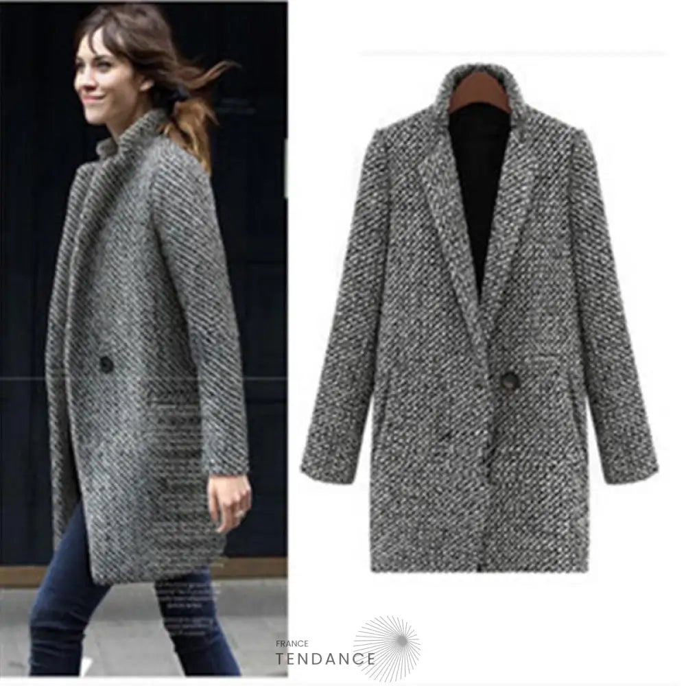 Manteau à Col Rabattu | France-Tendance