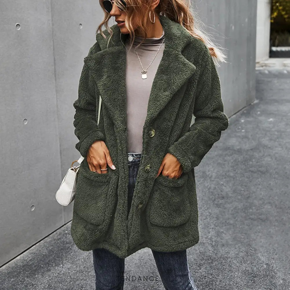 Manteau Polaire Col à Revers | France-Tendance