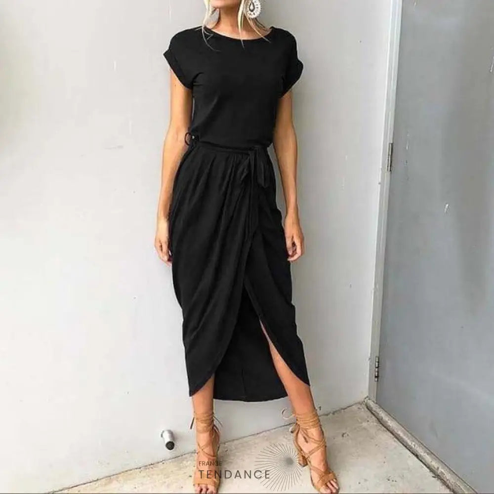 Maxi Robe Manches Courtes | France-Tendance