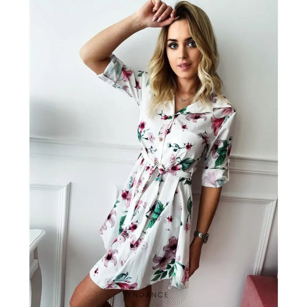 Mini Robe Chemise Boho | France-Tendance
