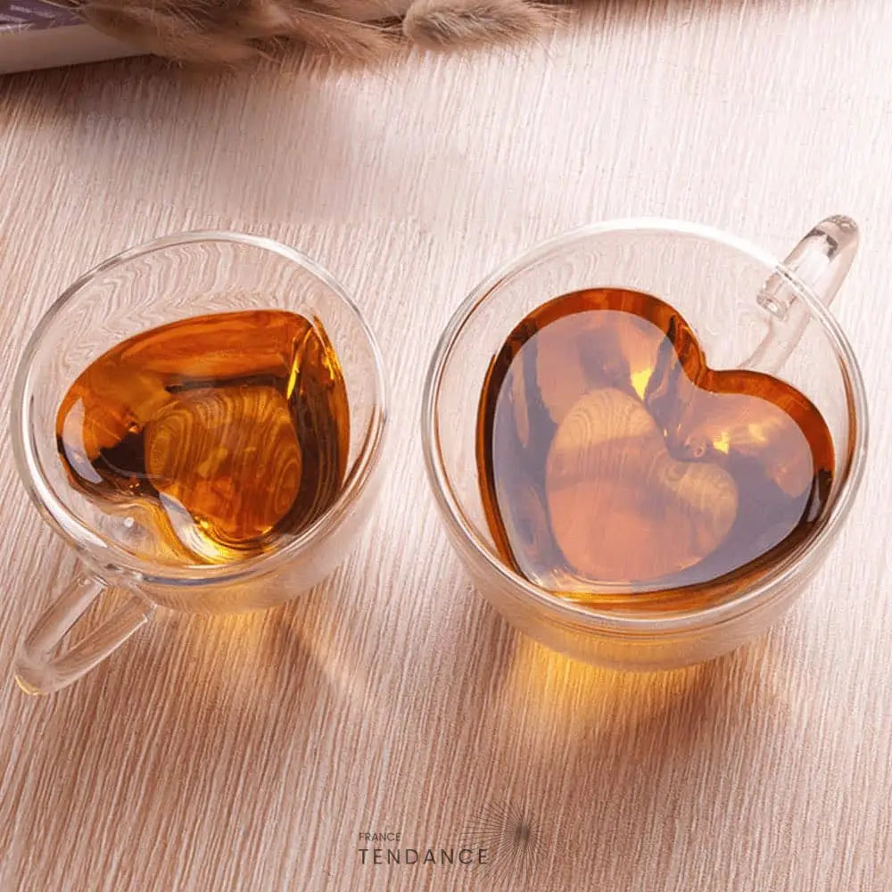 Mug Cœur Double Paroi | France-Tendance