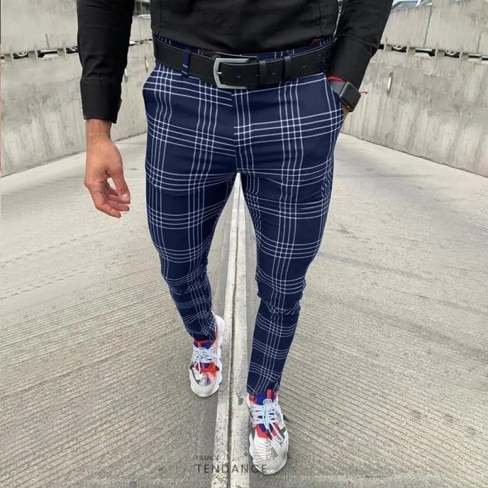 Pantalon à Carreaux Moderne | France-Tendance