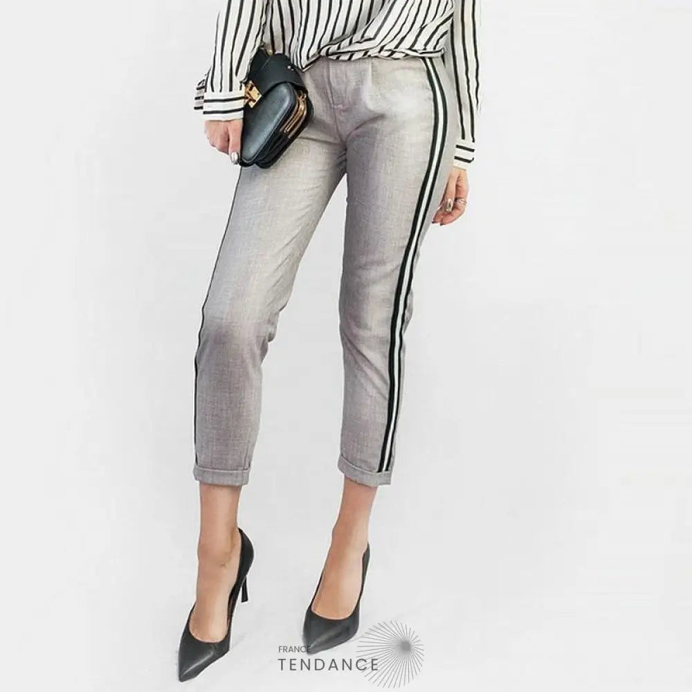 Pantalon Casual 3/4 à Bande | France-Tendance