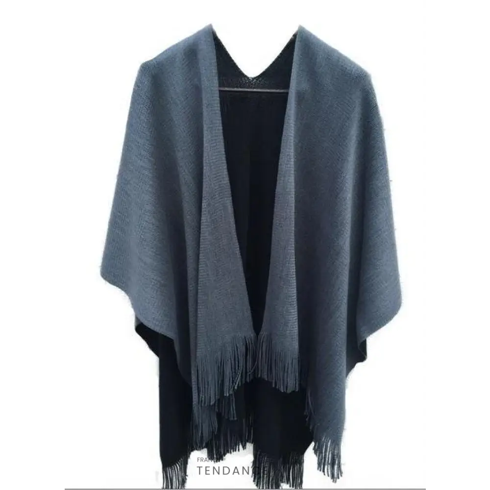 Poncho Asymétrique Réversible | France-Tendance