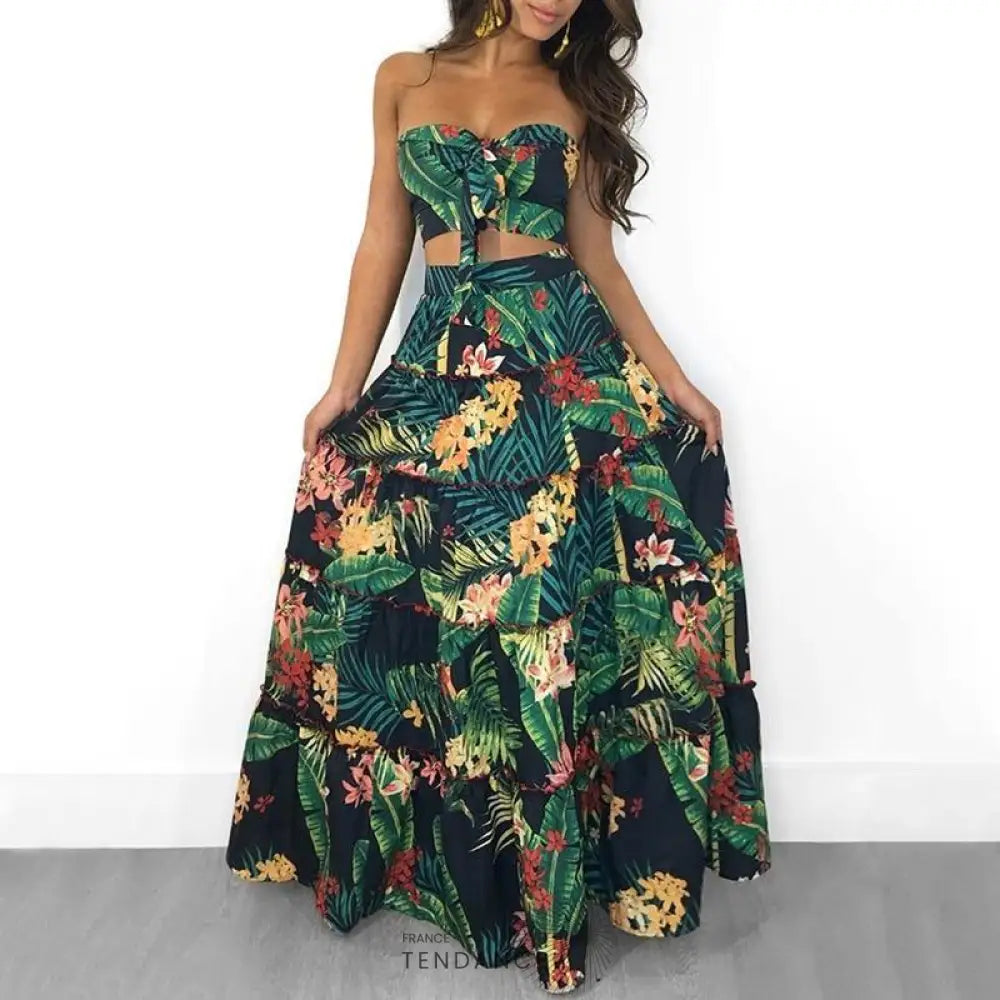 Robe Deux-pièces Tropicale | France-Tendance
