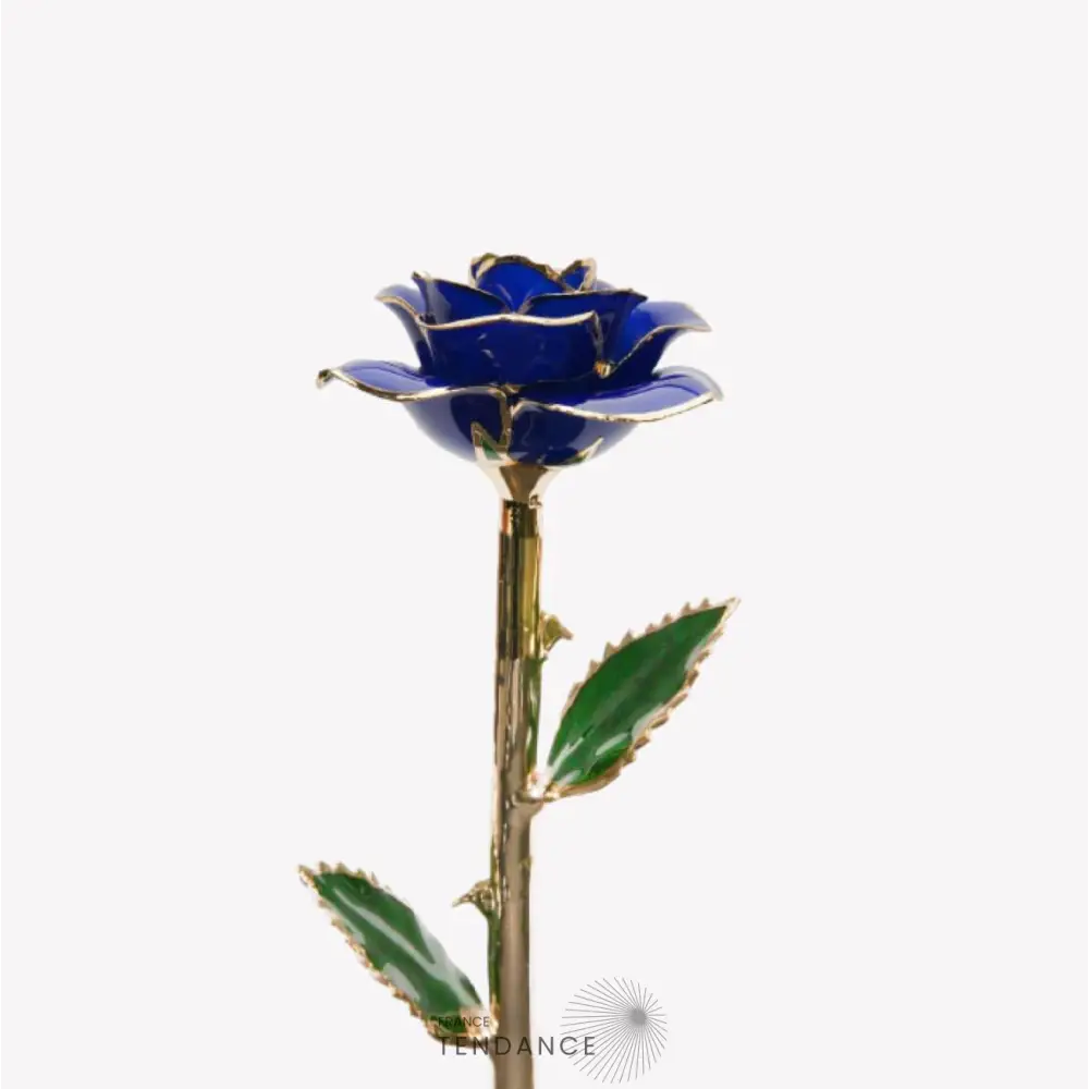 Rose éternelle En Or Bleue | France-Tendance