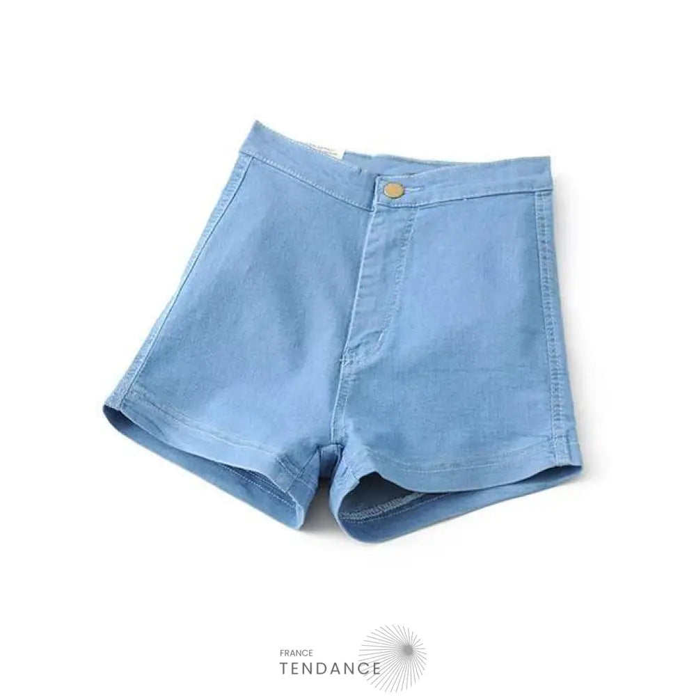 Short En Jean Taille Haute | France-Tendance