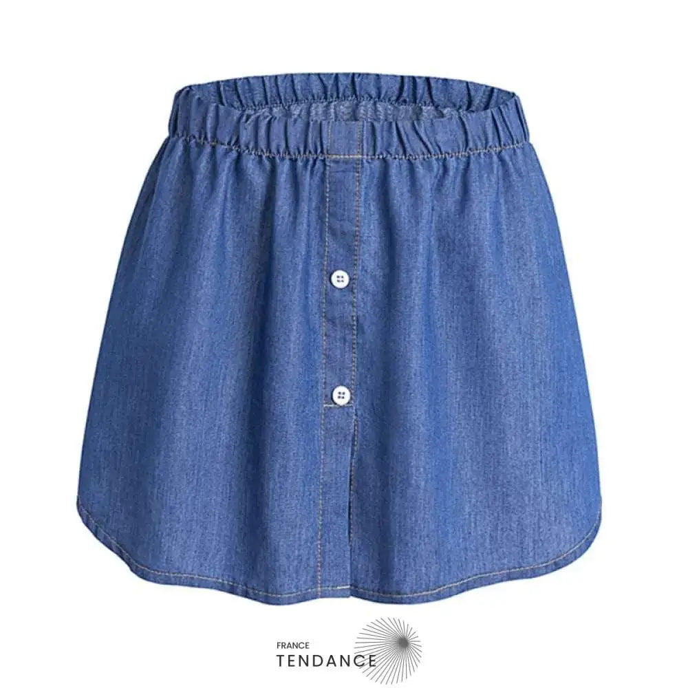 SKIRV™ | Jupe Bas de Chemise Style Jeans Denim |