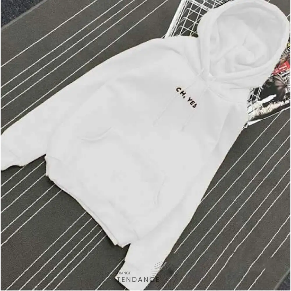 Sweat à Capuche Oh Yes. | France-Tendance