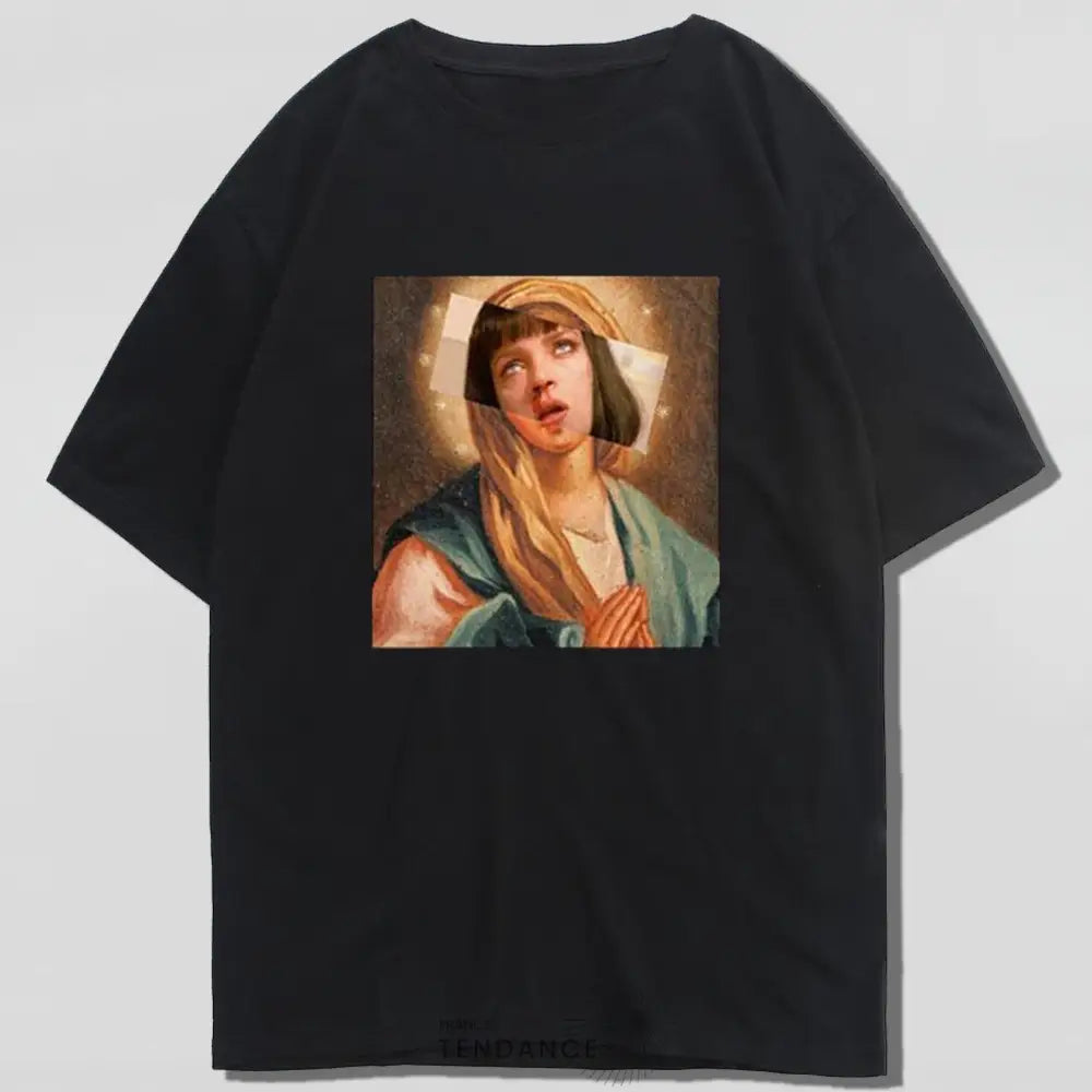 T-shirt Black Pulp Fiction x Vierge Marie™ | France-Tendance