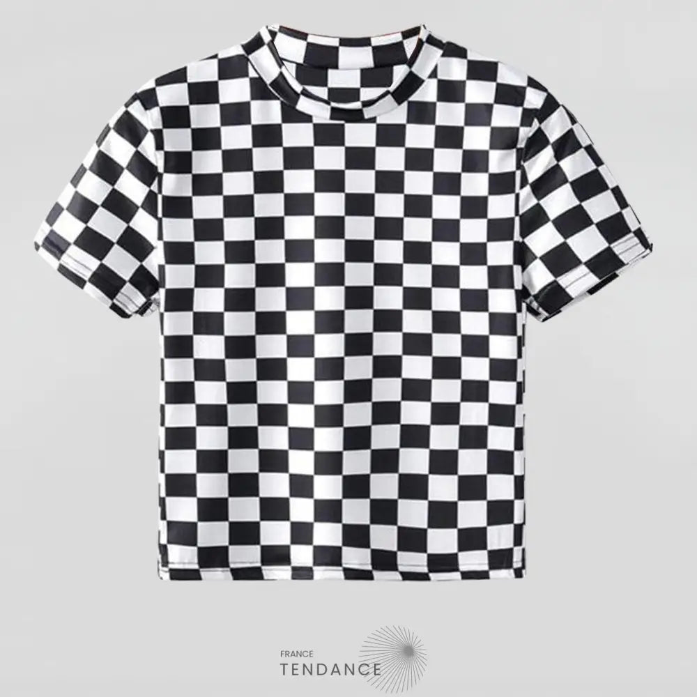T-shirt Court B&w | France-Tendance
