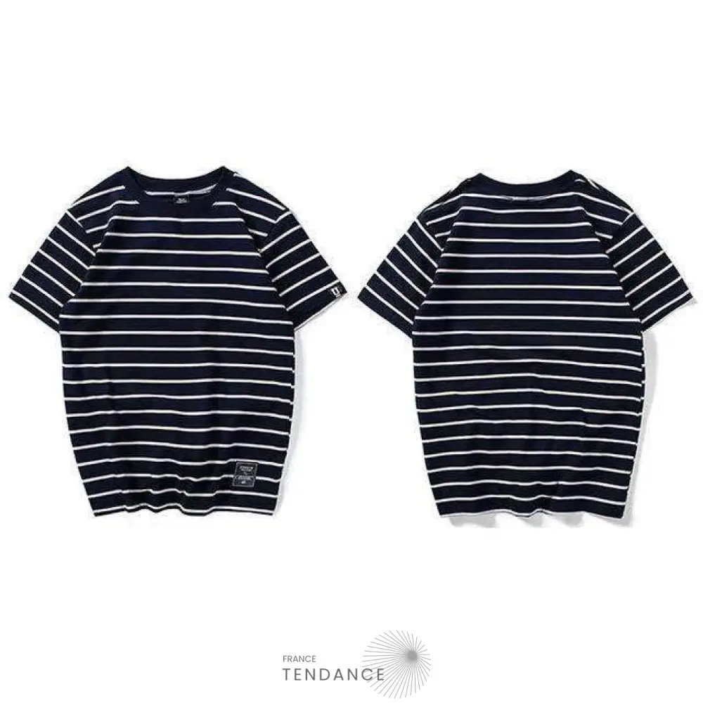 T-shirt Imprimé Stripe | France-Tendance