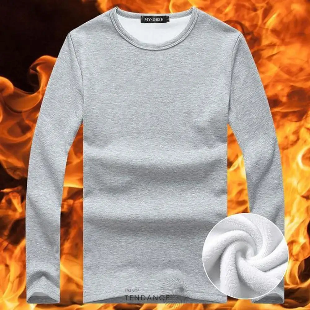 T-shirt Velouté à Manches Longues | France-Tendance