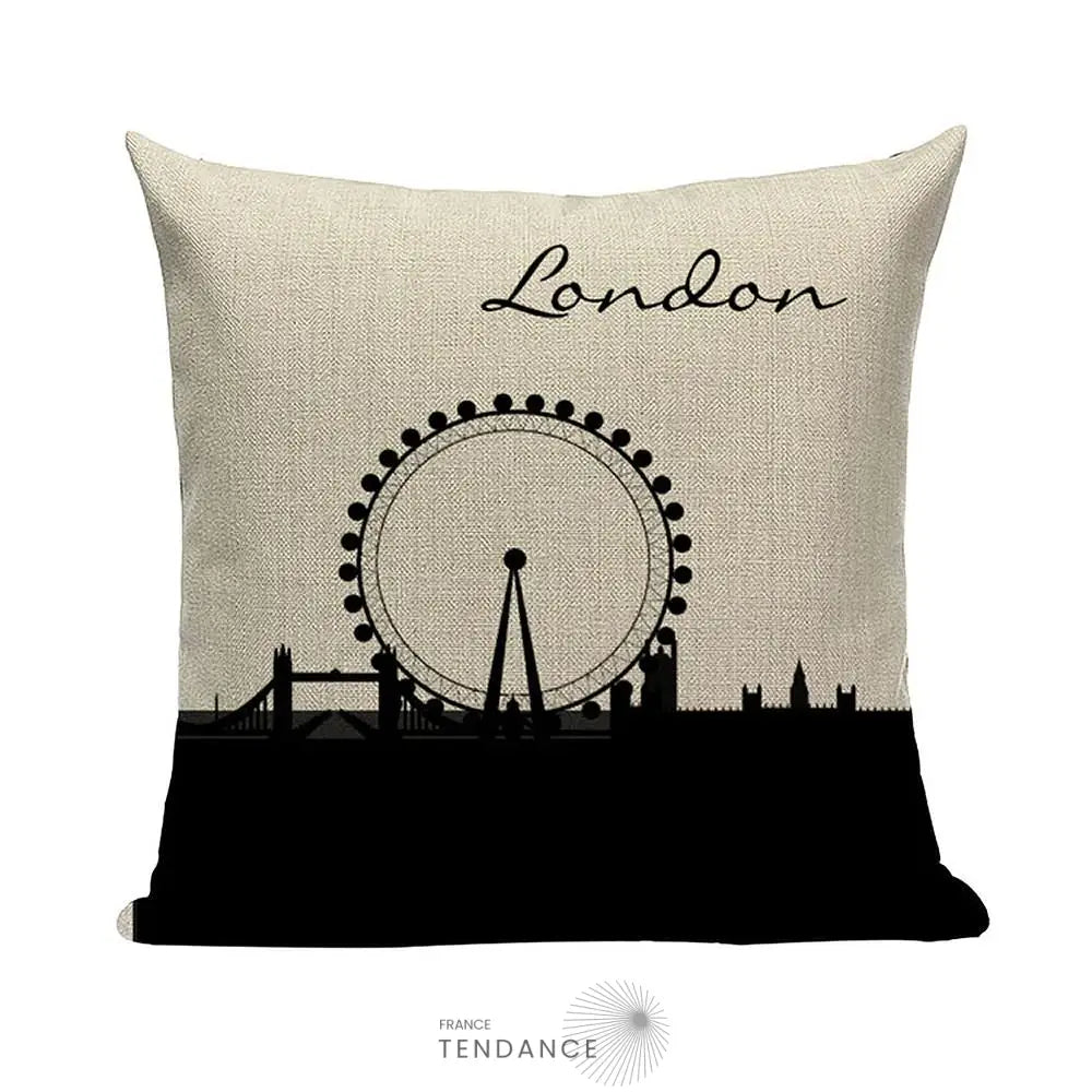 Taie De Coussin Décorative 45x45 - Série Londres |
