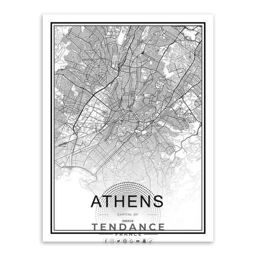 Affiche Holographique Athènes | France-Tendance