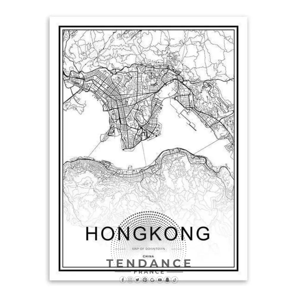 Affiche Holographique Hong-kong | France-Tendance