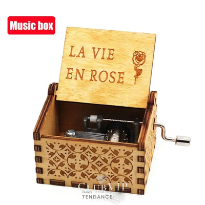 Boîtes à Musique En Bois Naturel | Cinéma Mangas Jeux Vidéos