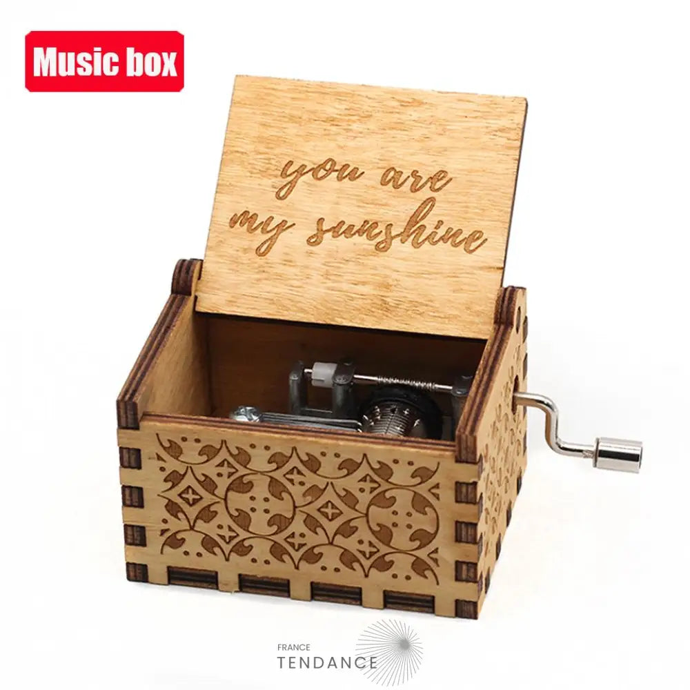 Boîtes à Musique En Bois Naturel | Cinéma Mangas Jeux Vidéos