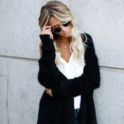 Cardigan Long à Capuche | France-Tendance