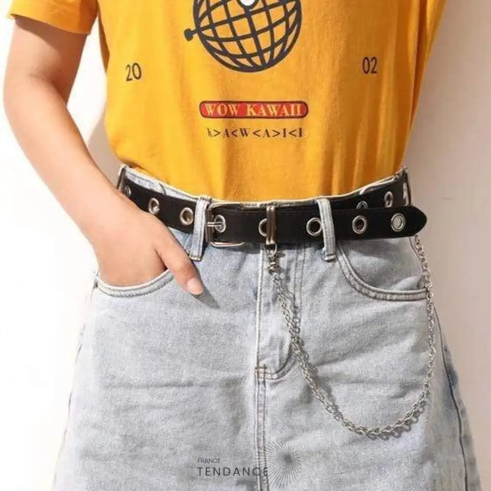Ceinture Leather Chains | France-Tendance