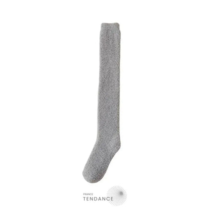 Chaussettes Montantes Chaudes & Sexy En Éponge Gris / 35-42 Chaussettes-Femme