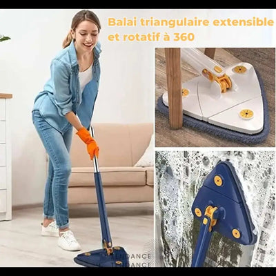 Balai Nettoyant Ajustable Et Rotatif À 360° - Aubigdeal