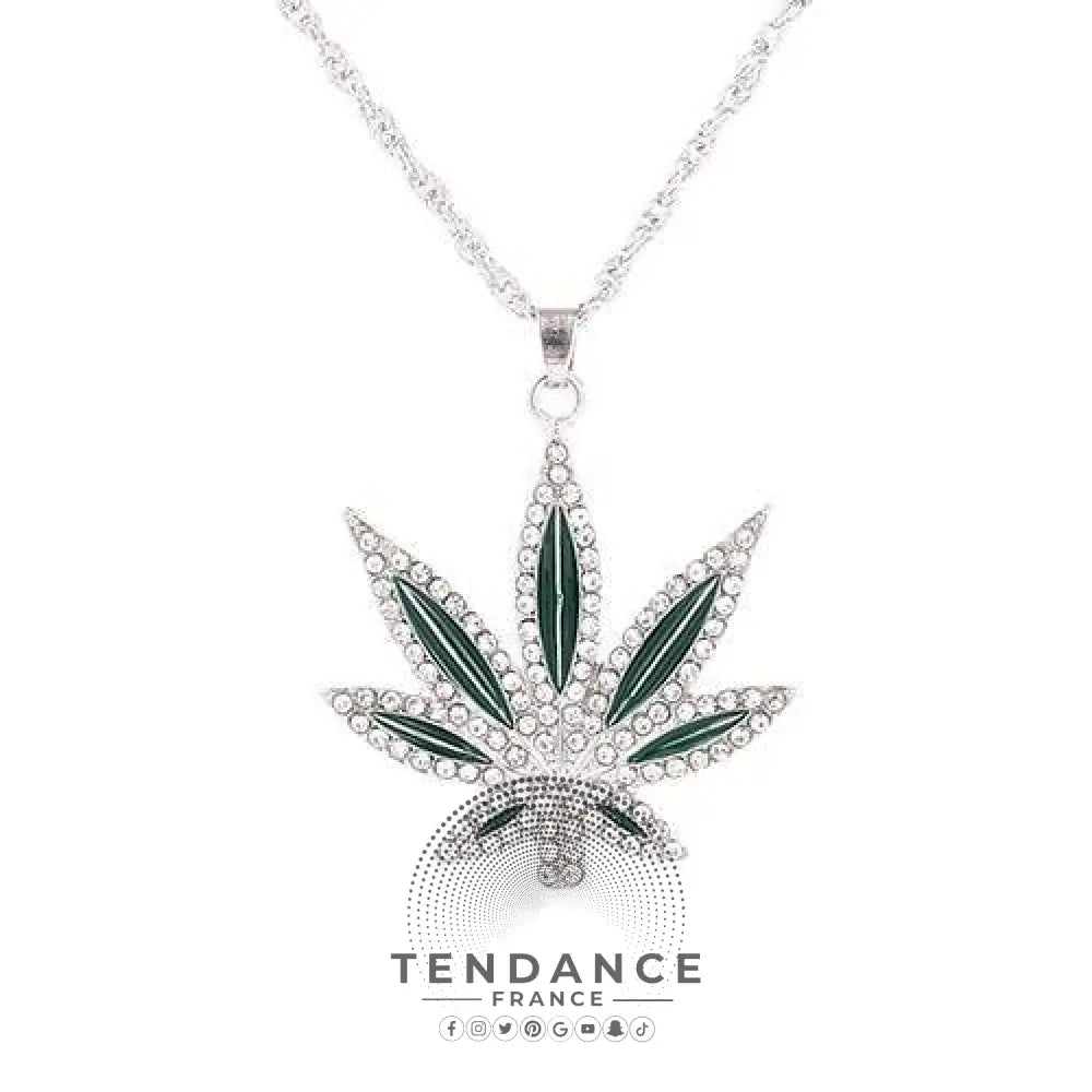 Collier Diamond Weed | France-Tendance