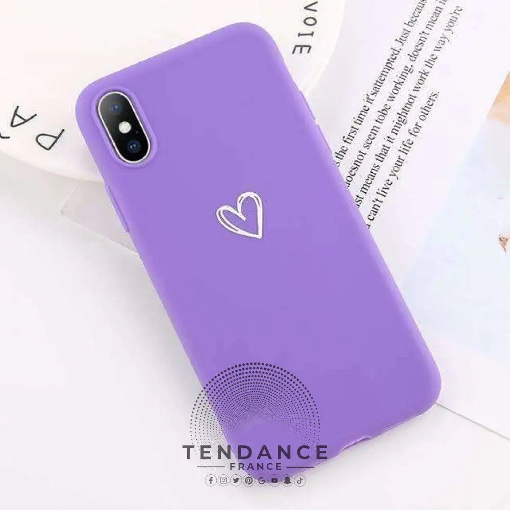 Coque Purple Love | France-Tendance
