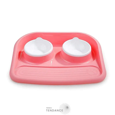 Double Gamelle Avec Plateau Pour Chat Et Chiot |