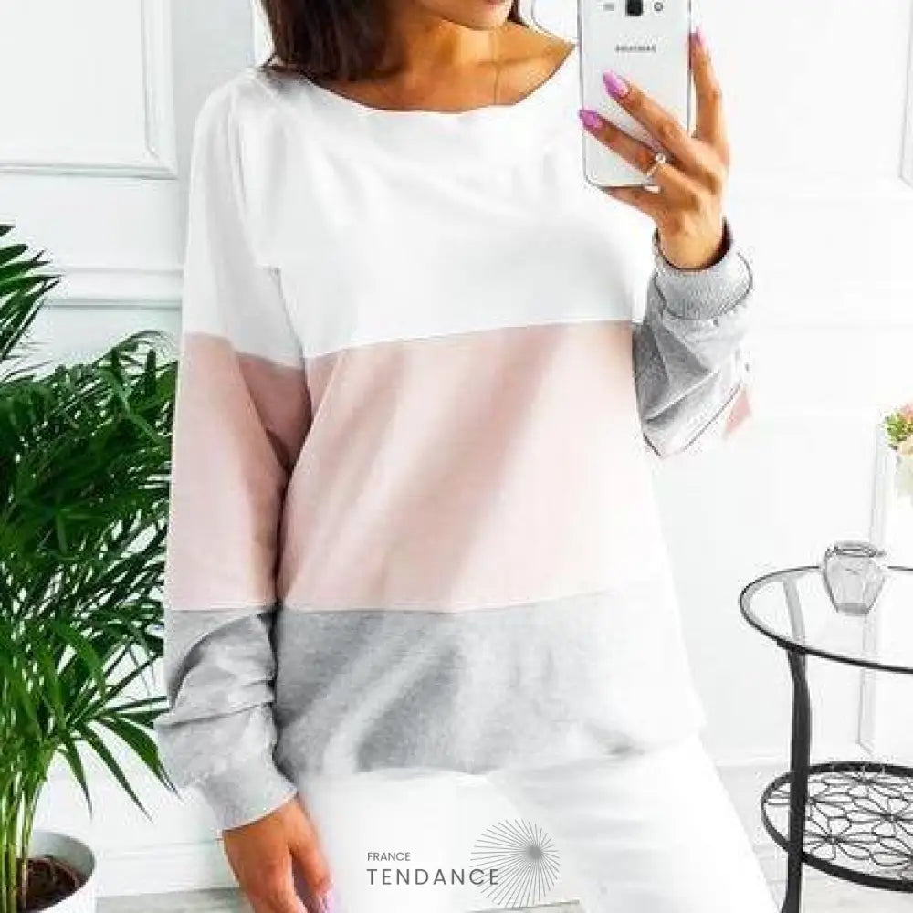Haut Tricolore Dos à Lacets | France-Tendance