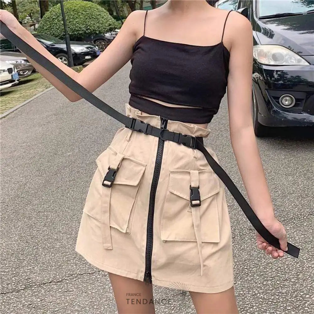 Jupe Zip Tech | France-Tendance
