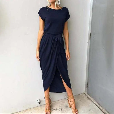 Maxi Robe Manches Courtes | France-Tendance