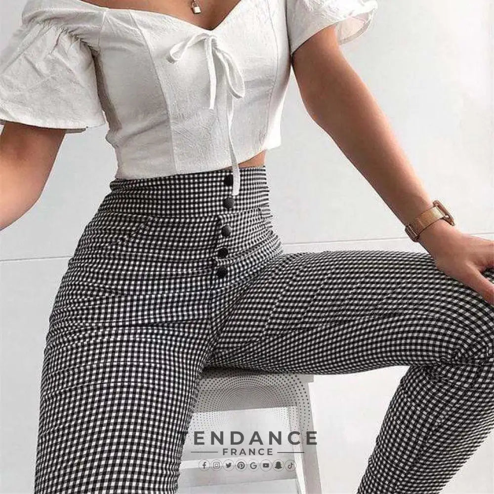 Pantalon Taille Haute Friday | France-Tendance