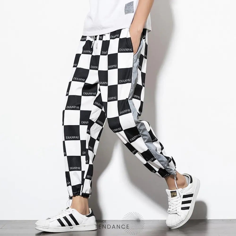 Pantalon Tiles B&w | France-Tendance