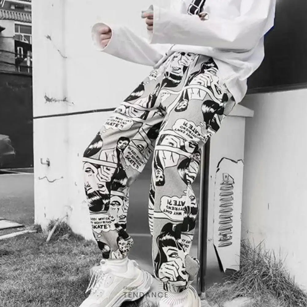 Pantalon White x Cartoon™ | France-Tendance