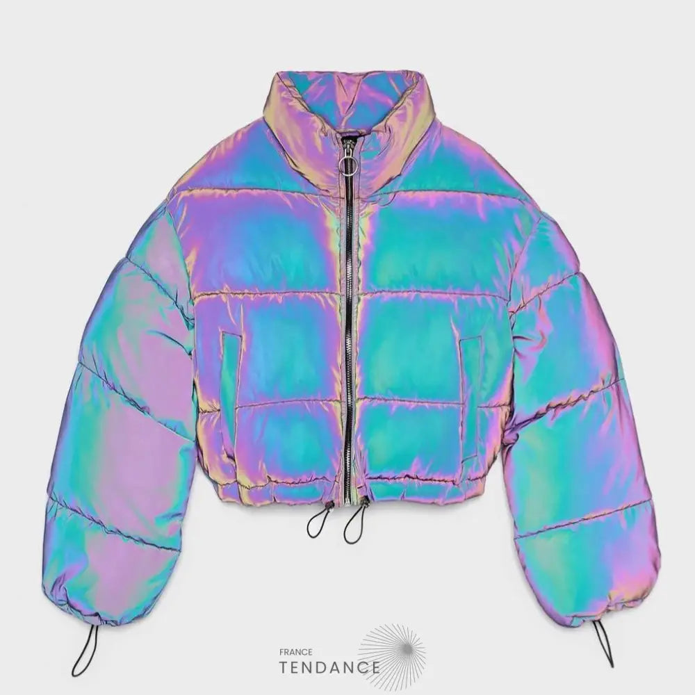 Parka Laser (multicolore Arc-en-ciel) Réfléchissant 3m x