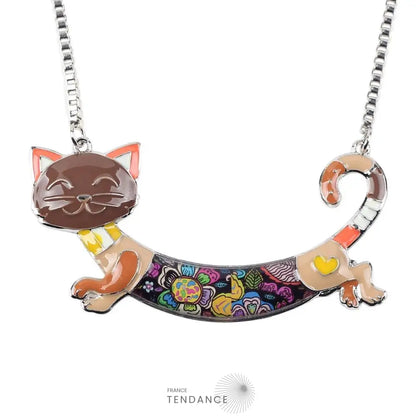 Pendentif émaillé Chat | France-Tendance
