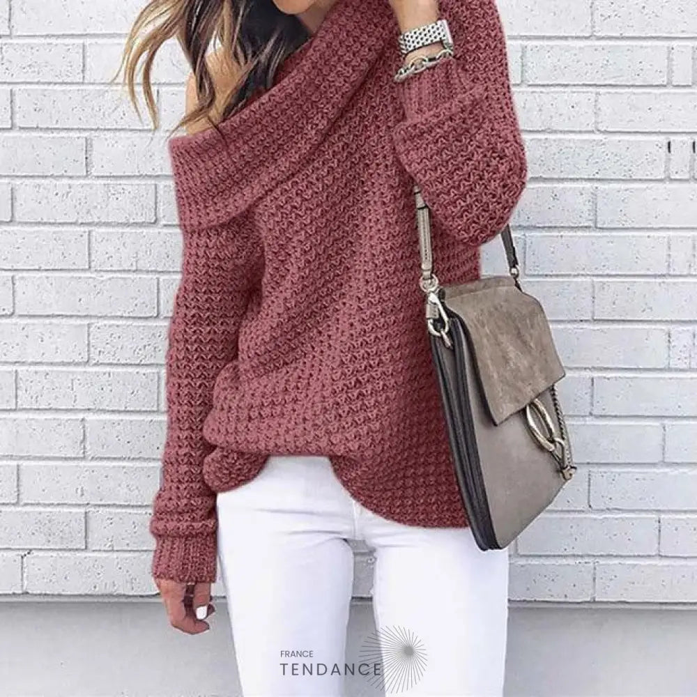 Pull Mailles Col Rabattu | France-Tendance