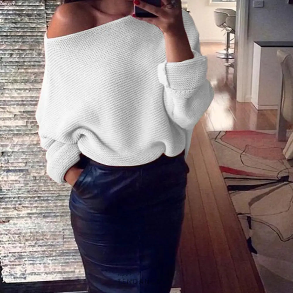 Pull En Tricot Manches Longues | France-Tendance