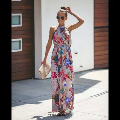 Robe Florale Sans Manches | France-Tendance