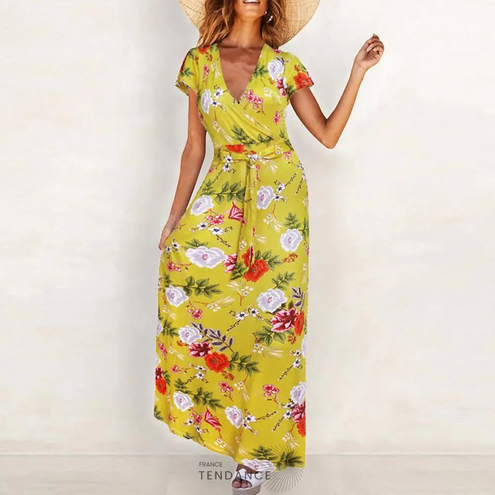 Robe Longue Bohème Nouée | France-Tendance