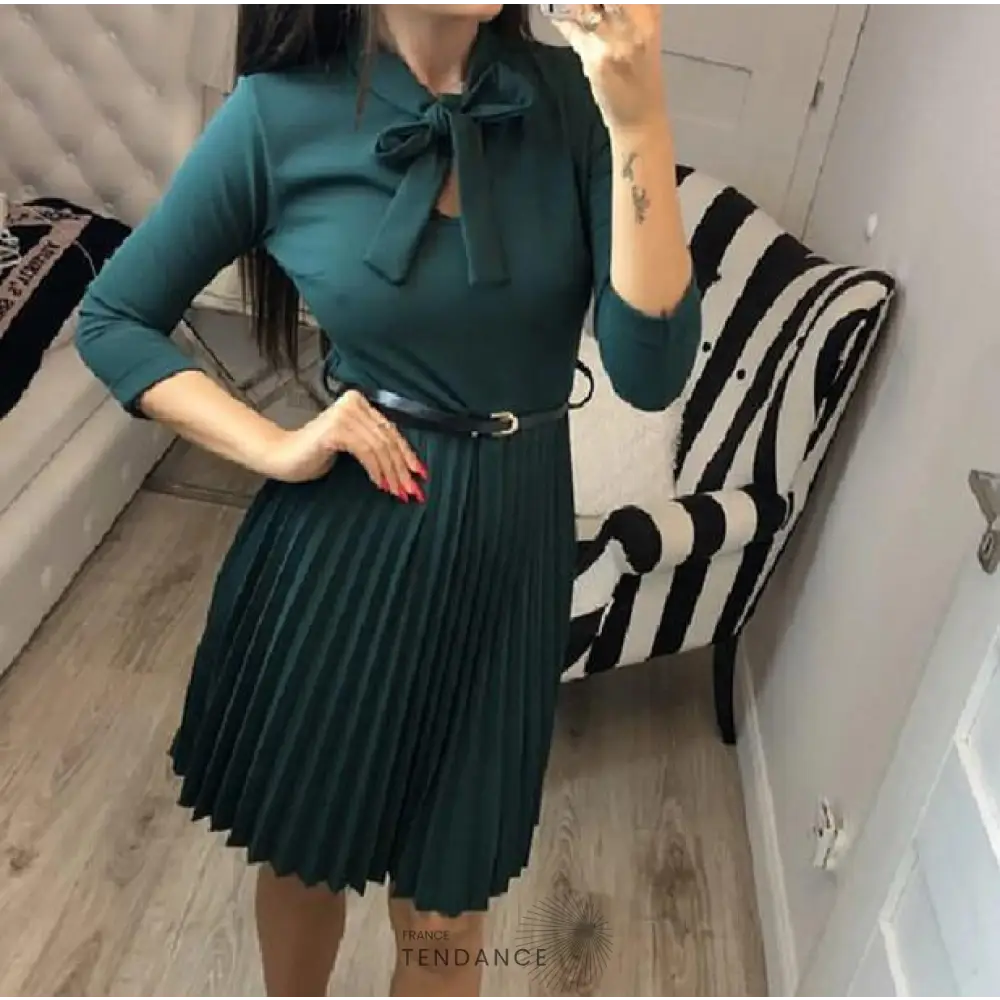 Robe Plissée Vintage | France-Tendance