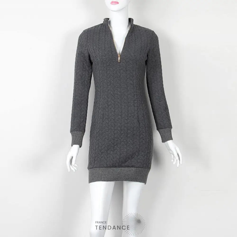 Robe Pull à Fermeture éclair | France-Tendance